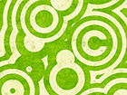 green crop circles including copyright symbol