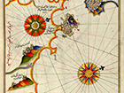 illuminated-manuscript-map-of-southern-spain-and-morocco-from-17th-century-book-on-navigation