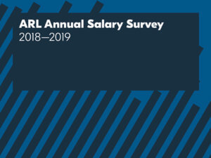 cropped cover of 2018-2019 ARL Annual Salary Survey publication