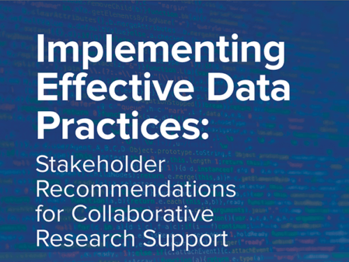 cropped cover of Implementing Effective Data Practices report