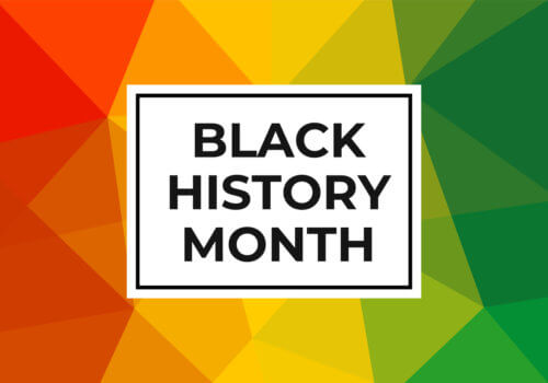 Black History Month banner decorative image