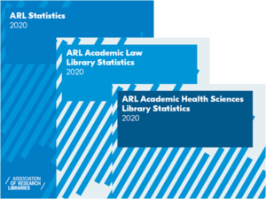 covers of the three ARL Statistics 2020 publications