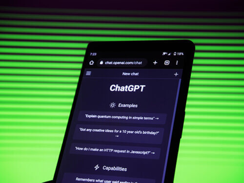 photo of ChatGPT on a mobile phone