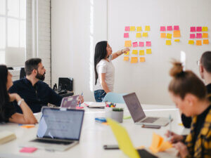 photo of five professionals in a workshop