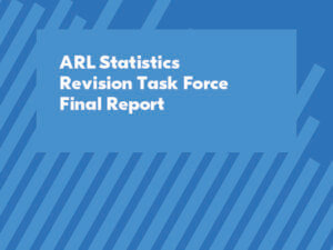 ARL Statistics Revision Task Force Final Report