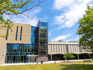 exterior photo of Rutgers University's Dana Library in Newark NJ