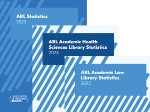 collage of the covers of the three 2023 ARL Statistics publications