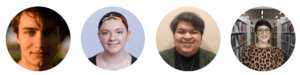 headshots of the four student panelists for the 2025 ARL President's Institute