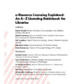 e-Resource Licensing Explained: An A–Z Licensing Guidebook for Libraries