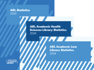 collage of the 3 ARL Statistics 2024 publication covers