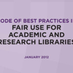 cover of Code of Best Practices in Fair Use for Academic and Research Libraries